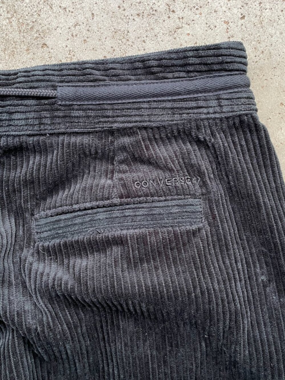 Converse Men's Wide Leg Corduroy Pants Size 29 Black Casual, Retro, Soft - Picture 6 of 6